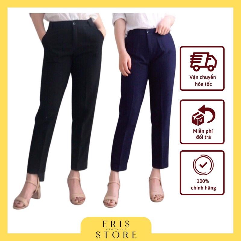 Quần Baggy vải nữ cạp cao vnxk bao chất (ảnh thật), quần tây nữ công sở