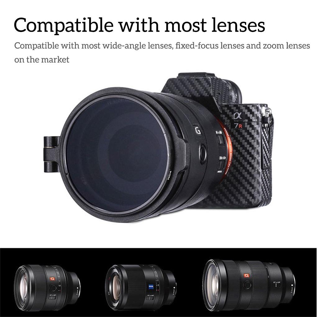 ND Lens Filter Quick Release Switch Bracket 49mm 58mm 67mm 72mm 77mm 82mm Multiple Specifications Compact StructureELEN