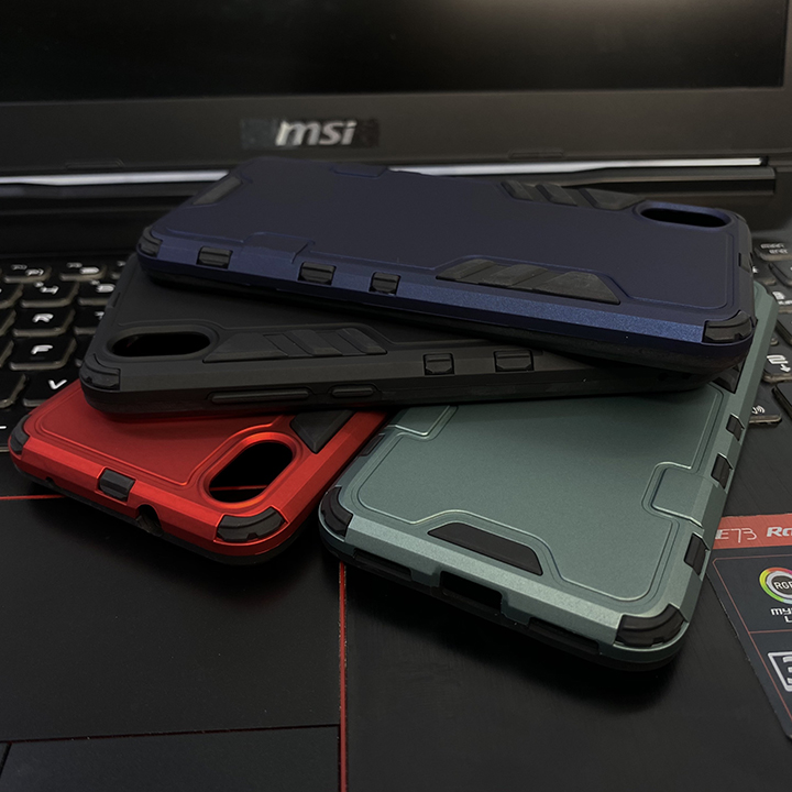 Ốp lưng cho Xiaomi Redmi 7A - iRON MAN Nhựa PC cứng viền dẻo chống sốc VER 2