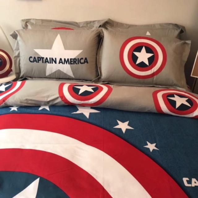 Set Cotton 3D Disney Hàng Nhập Khẩu Cao Cấp 4 Món Captain