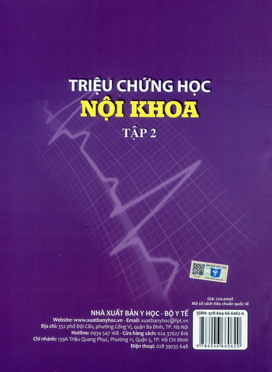 Triệu Chứng Học Nội Khoa, Tập 2 (Trường Đại Học Y Hà Nội) - Xuất bản lần thứ năm có sửa chữa, bổ sung (năm 2023)