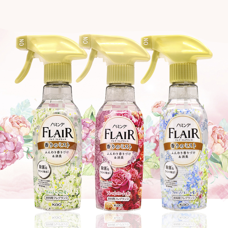 Chai xịt thơm và làm phẳng quần áo hương hoa Kao Flair Fragrance Nhật Bản 270ml