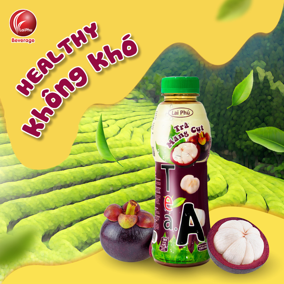 Trà Măng Cụt Tea A Chai 450ml - Thùng 24 Chai