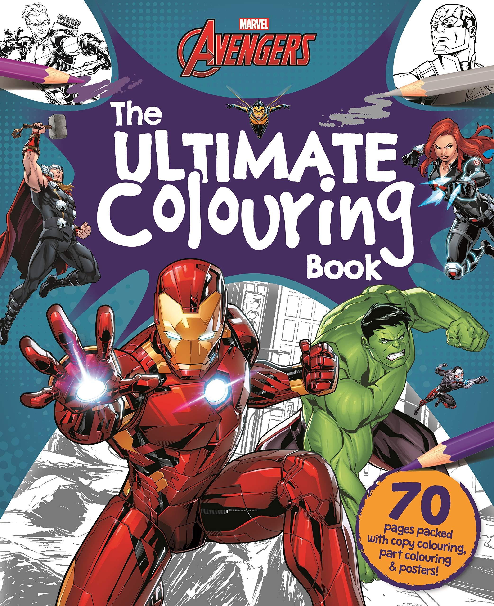 Marvel Avengers: The Ultimate Colouring Book - Biệt đội siêu anh hùng Marvel: Sách tô màu