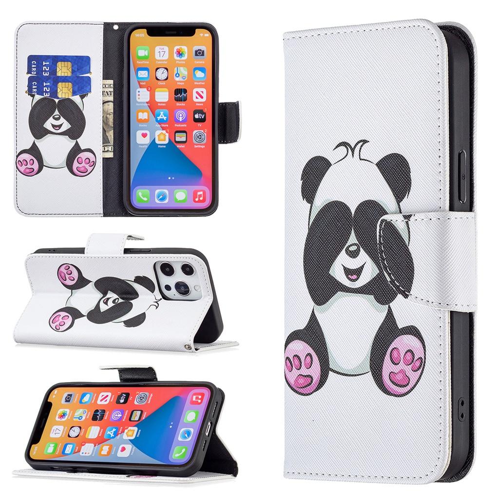 Ốp lưng da nắp gập in hình cho điện thoại Apple IPhone 13 Pro Max 13 Mini