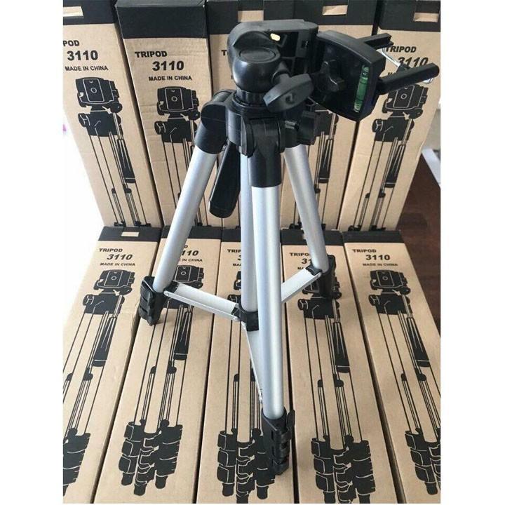 Gậy Tripod 3110 3 chân full hộp, túi đựng, đầu kẹp tiện lợi dễ dang sử dụng - Chân giá đỡ điện thoại, máy ảnh