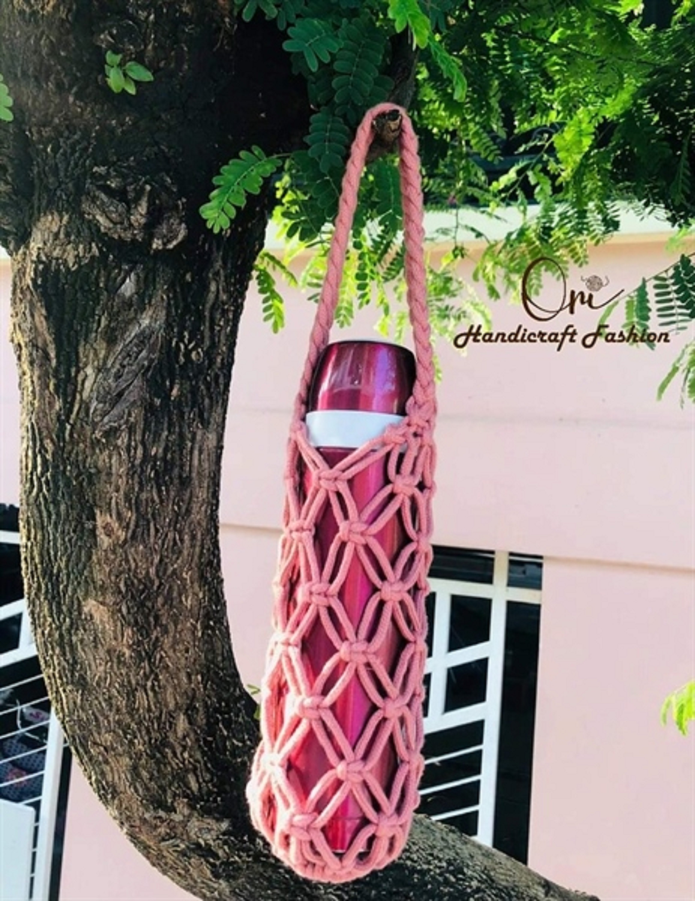 Túi đựng bình giữ nhiệt Macrame Handmade