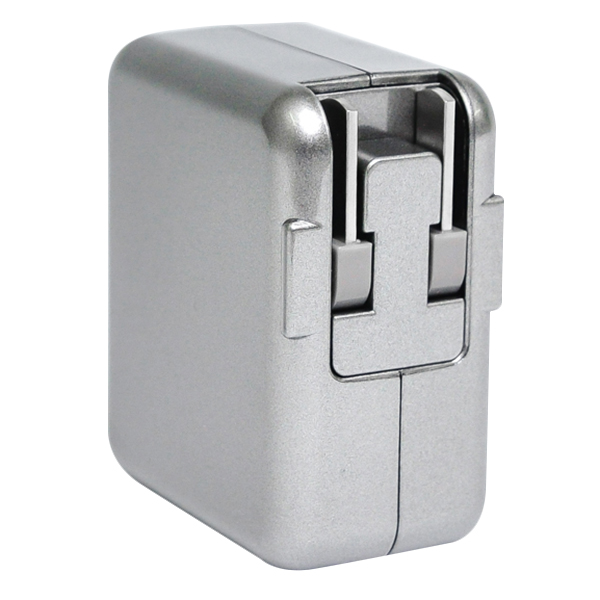 Adapter Sạc Pisen Dual USB iPad Charger 1A/2A TS-FC026 (Silver) - Hàng Chính Hãng