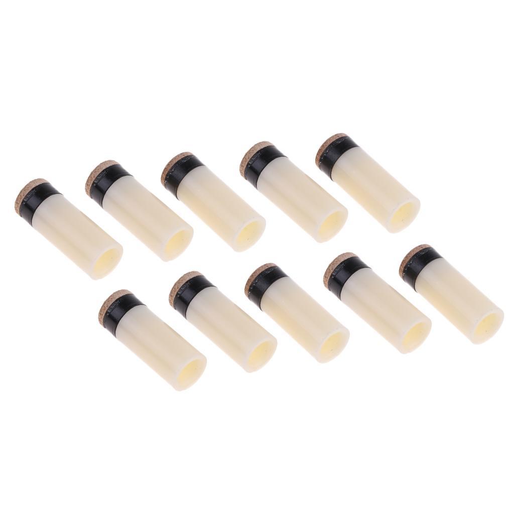 2-4pack 10 Pieces Slip-On Pool Billiard Cue Tips Snooker Stick Ferrules 10mm 13