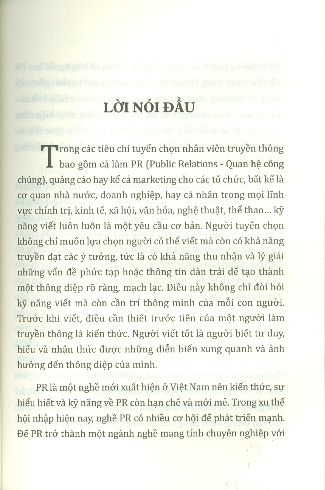 VIẾT CHO PR (Dành Cho Những Người Làm Truyền Thông Chuyên Nghiệp)