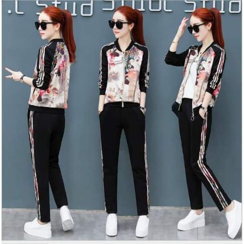 SÉT BỘ THỂ THAO PHỐI HỌA TIẾT TRÊN NỀN VẢI 3D