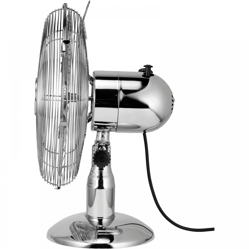 Quạt Để Bàn UNOLD 86830 Mạ Crome Cao Cấp - Nhập Khẩu Đức 3 Tốc Độ Gió, Chống Bám Bụi Làm Mát Sâu Êm Dịu Công Suất 35 W - Hàng Nhập Khẩu