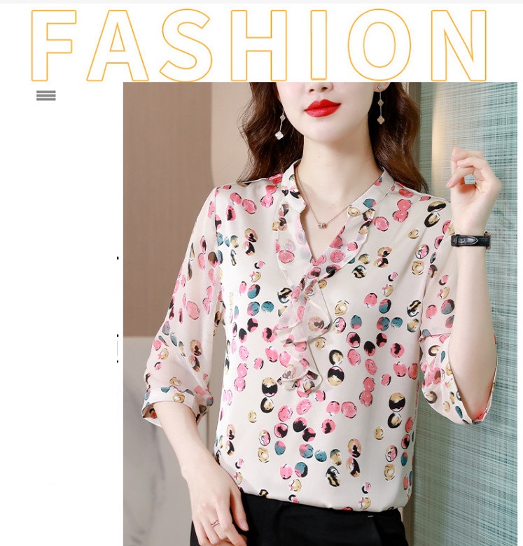 Áo sơ mi tay cộc nữ tay ngắn mùa hè mã 8533