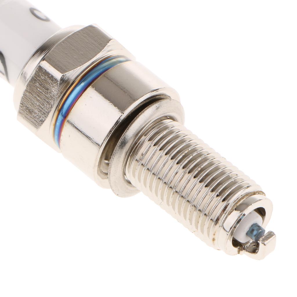 3X 4x motorcycle spark plug made of ceramic white color engine parts accessories