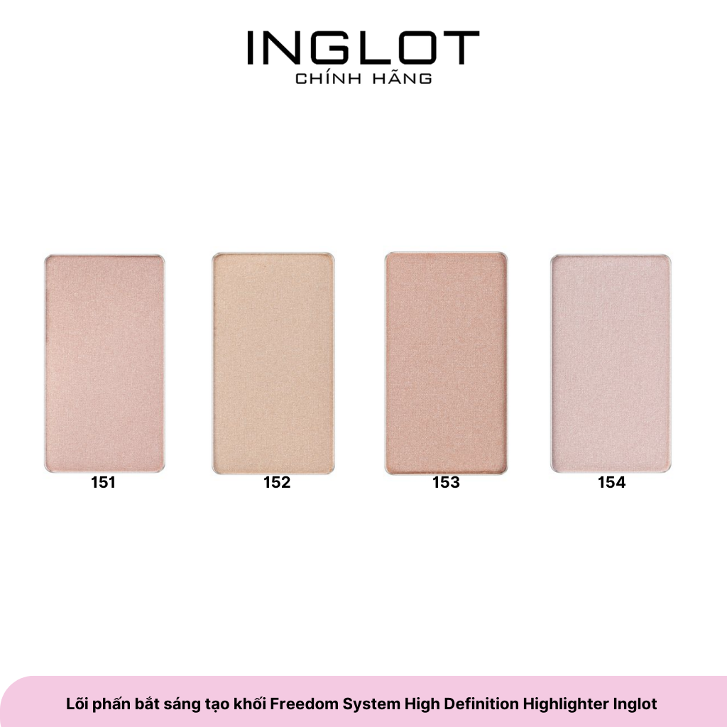 Lõi phấn tạo khói hiệu ứng HD Highlighter Inglot (4.8g)