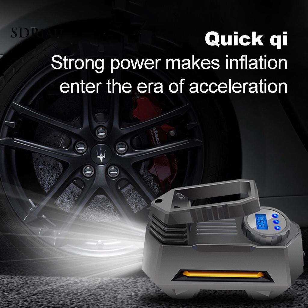 *QCDZ* 12V Air Compressor High Quality Effortless Digital Display Car Air Pump Tire Air Pump with LED for Car