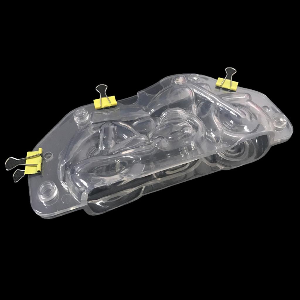 DIY 3D Motorcycle Cake Mold Soap Ice Mould For Candy Chocolate Bake Tool