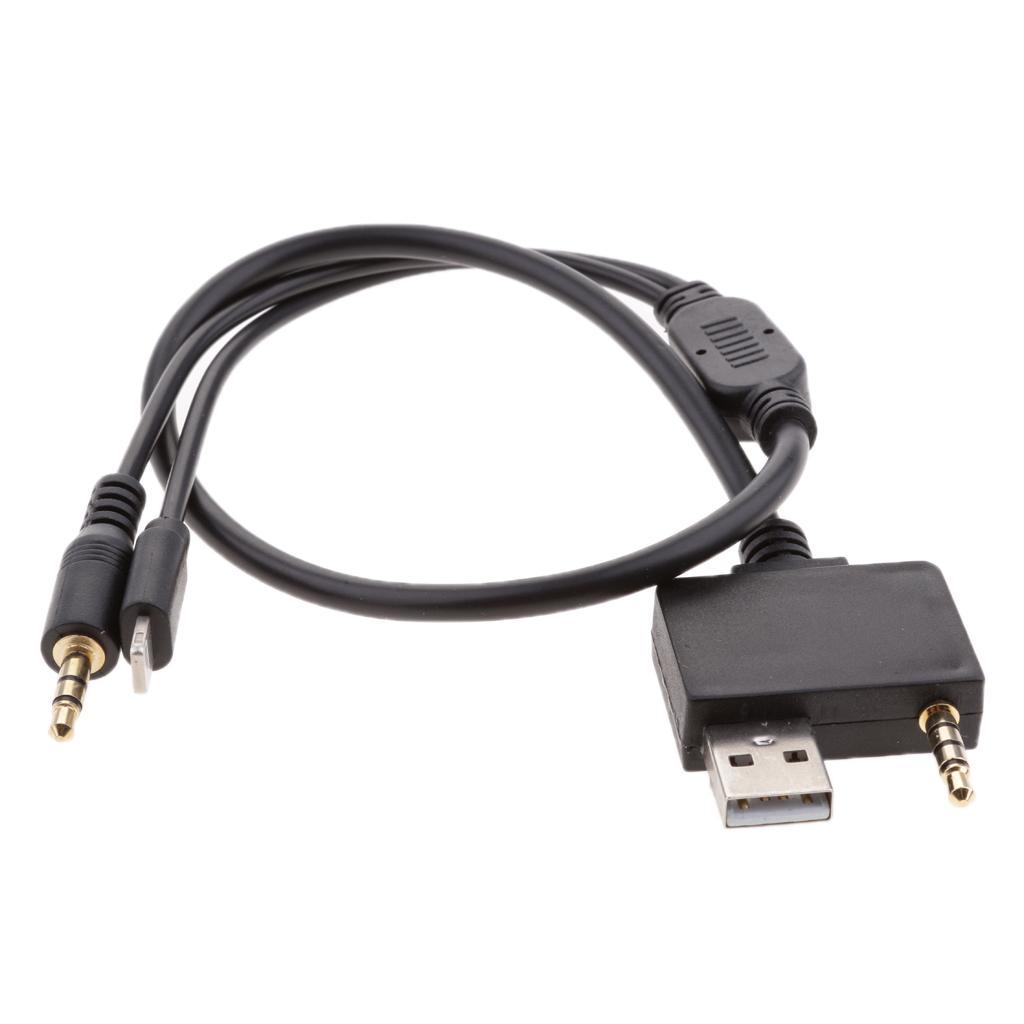 Car 3.5mm Male AUX Audio Interface Adapter Cable for for