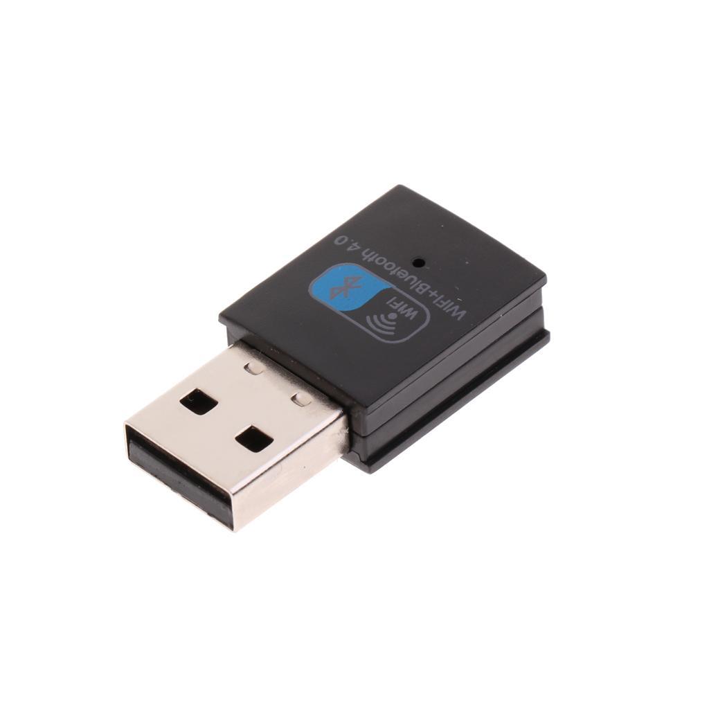 2 IN 1 Bluetooth 4.0 Wireless USB Wifi Network Adapter Dongle Network LAN Card