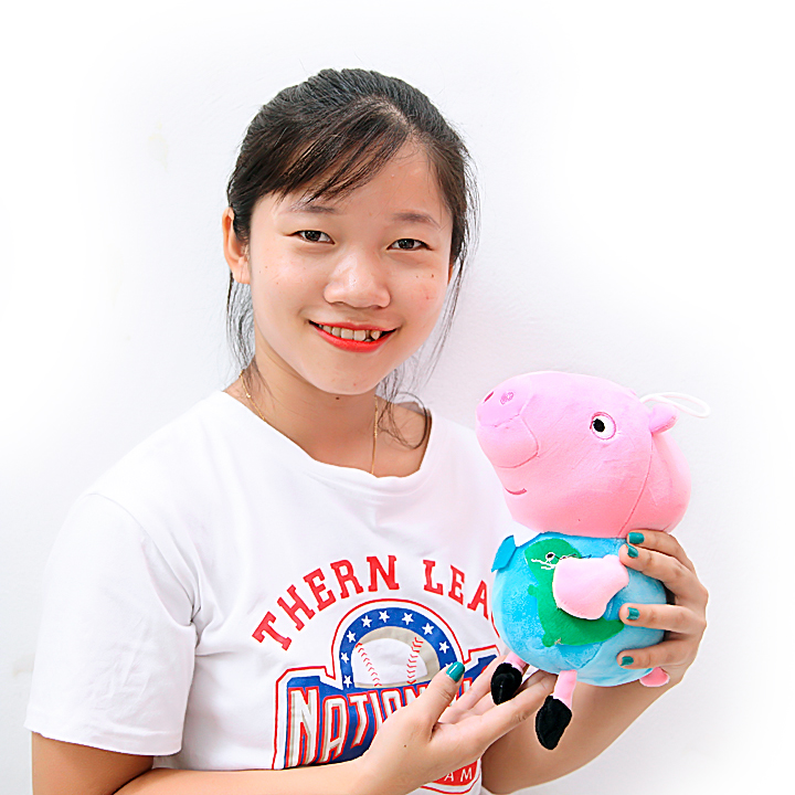 Gấu bông heo Peppa 25cm gấu bông sóc nhí xinh xắn Tặng khẩu trang thời trang vải Su màu ngẫu nhiên