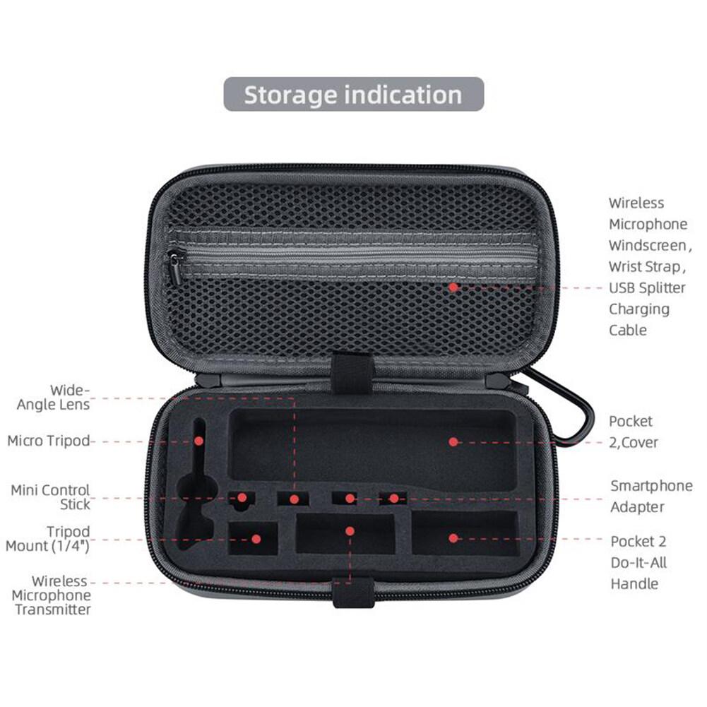Portable Storage Bag Shock-absorbing Gimbal Carrying Case Accessories Compatible For Dji Pocket2 Osmo Pocket