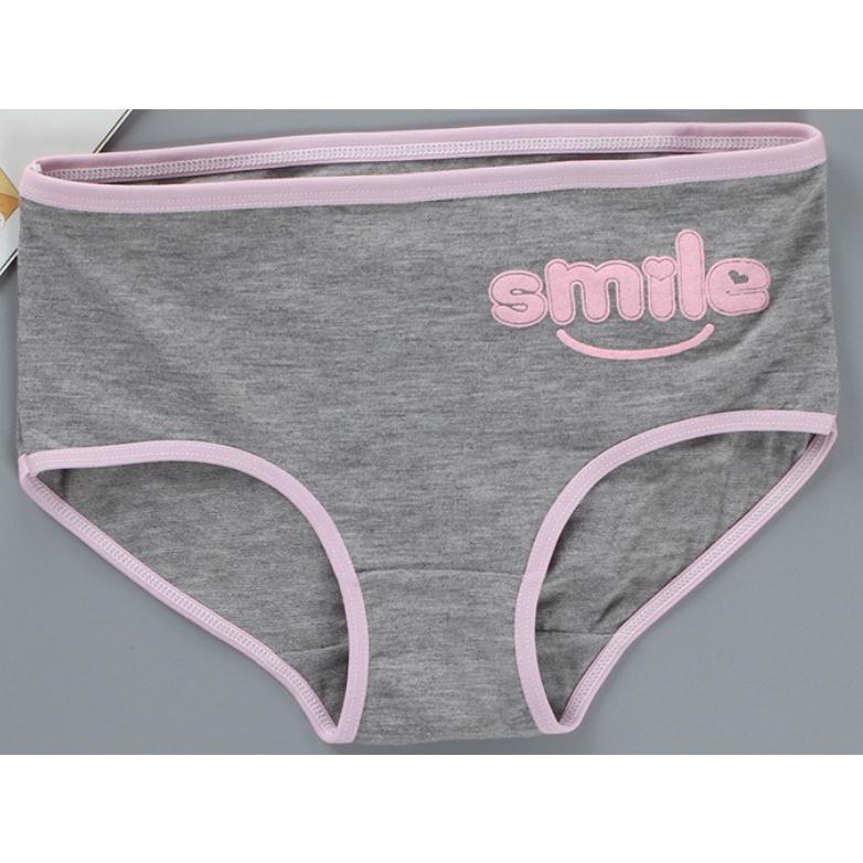 Quần Lót Cotton Kháng Khuẩn Bé Gái SMILE  Ngang Eo ( Q089 ).Hàng Loại Đẹp