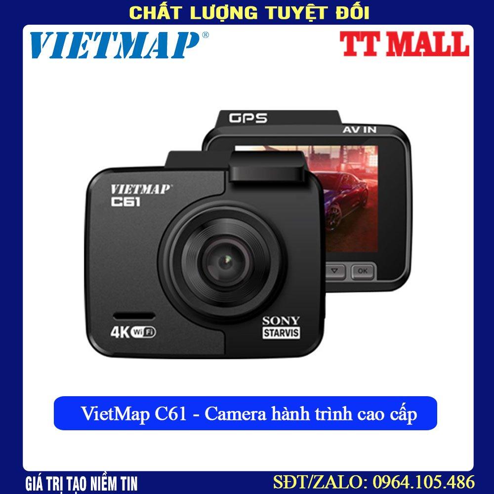 VIETMAP C61 - CAMERA HÀNH TRÌNH 4K WIFI - BẢN NÂNG CẤP C61 PRO 2021 - Hàng chính hãng