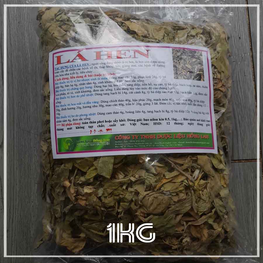 1kg lá hen khô sạch (không có cành)