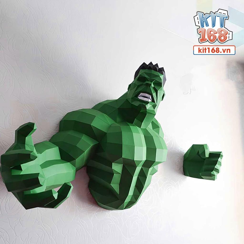 Mô hình giấy Anime Game Marvel Hulk Treo Tường