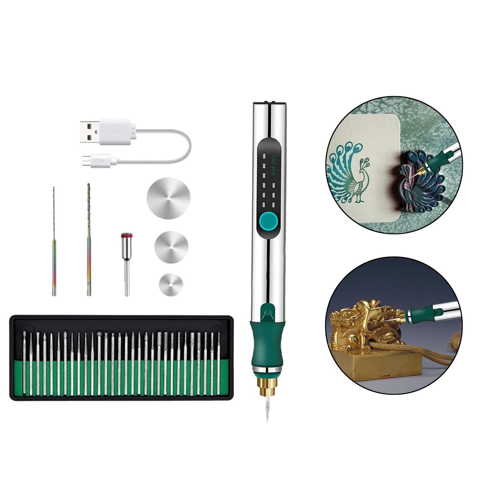 Mini Micro Engraver Pen Jewelry Engraving Tool Kit Precision