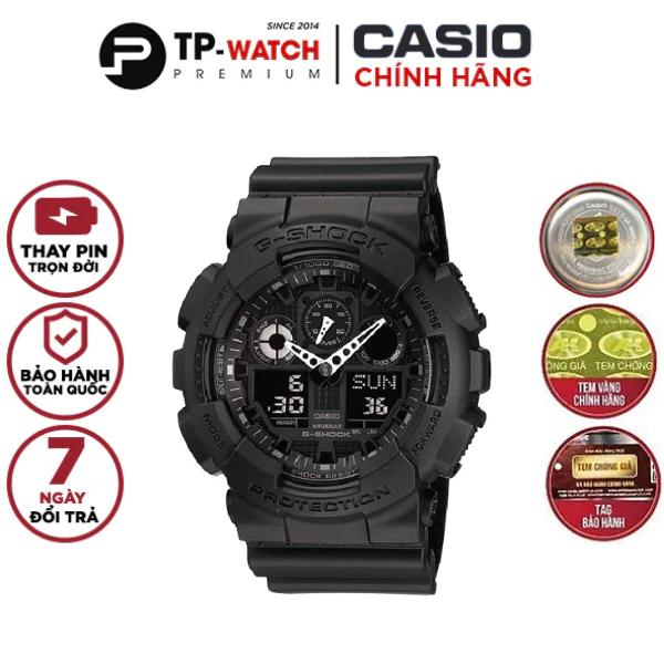 Đồng hồ nam dây nhựa Casio G-Shock chính hãng GA-100-1A1DR