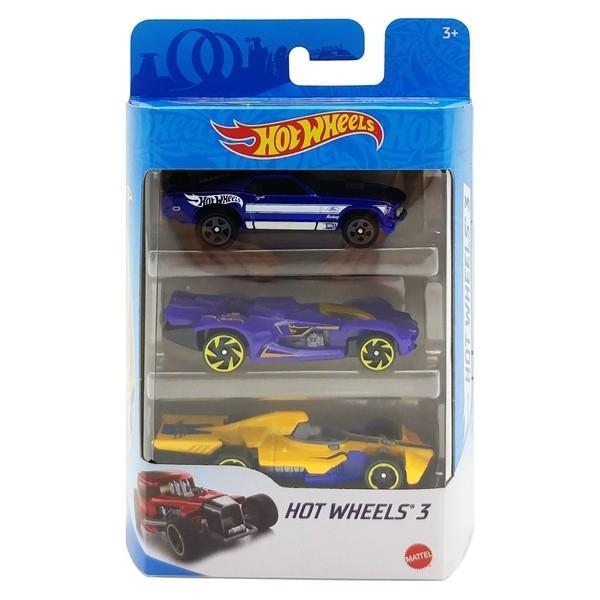 Bộ 3 Siêu Xe Hot Wheels K5904 (Mẫu Sản Phẩm Bên Trong Là Ngẫu Nhiên)
