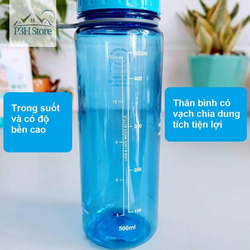 Bình nước cho bé đi học Lock&Lock Eco Life nhựa Tritan dung tích 500ml ABF613