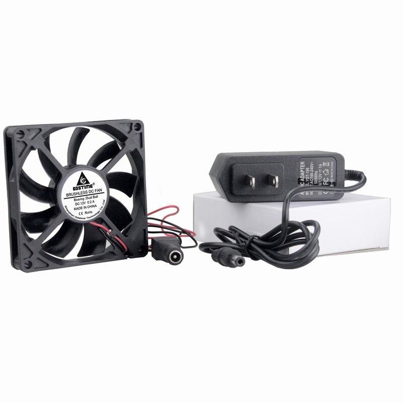 1 Pcs Gdstime 11V DC Ball Bearing Cooler 80*11mm AC 11V 111V 11V 11V 140V Cooling Fan Heatsink Power Supply Adapter Driver