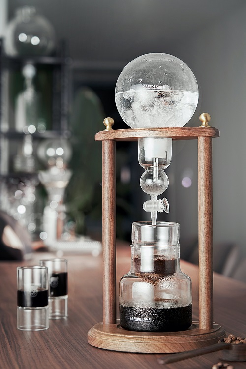 Tháp pha cà phê đá lạnh Cold drip Cafede Kona 600ml khung gỗ