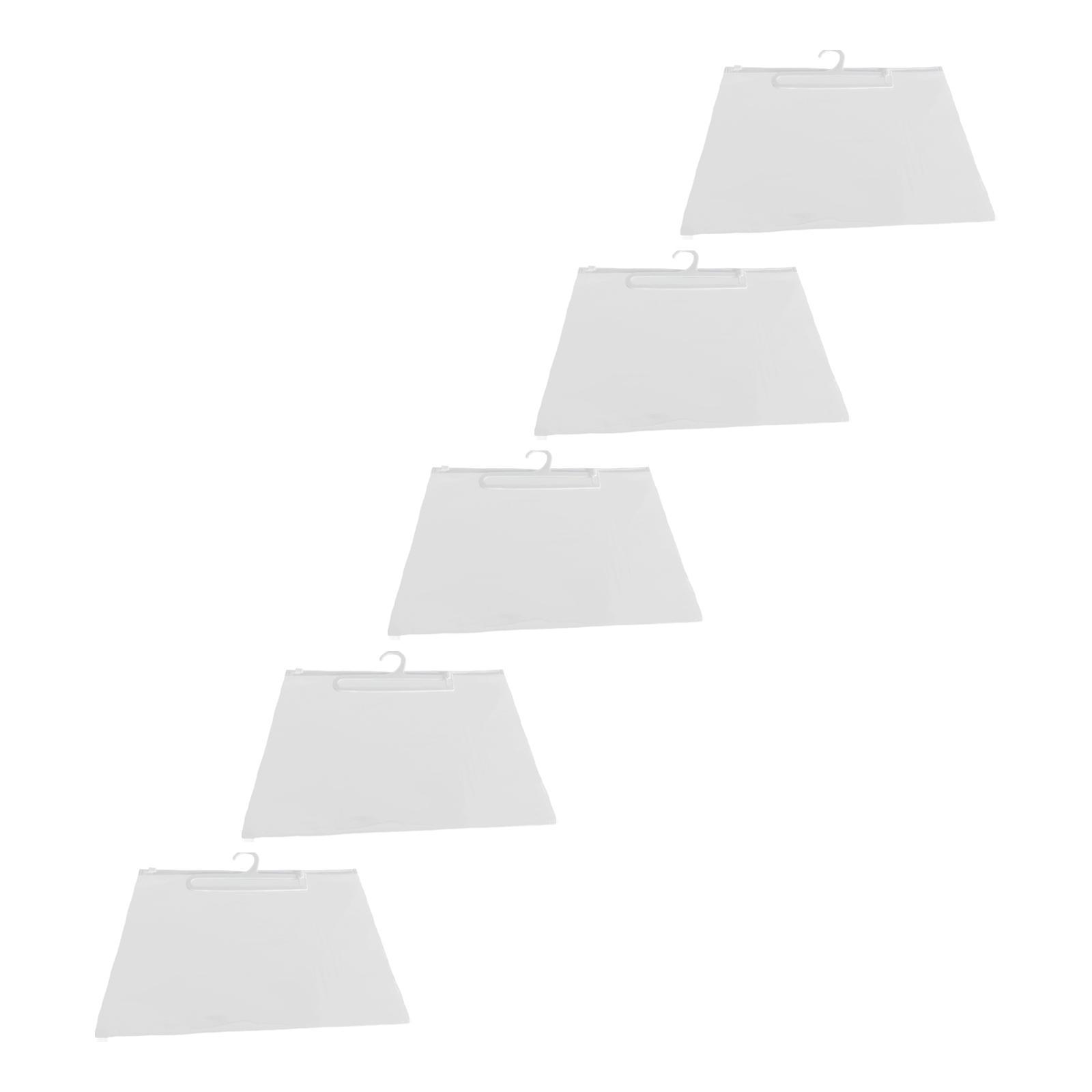Hanging Storage Bag Clear Bag Storage Organizer for 5pcs 25cmx33cm