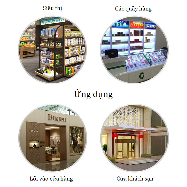 Thiết bị báo khách, lắp đặt ở nhà cửa, cửa hàng, showroom M4589 ( Tặng kèm miếng thép đa năng 11 chức năng trong 1 ) 