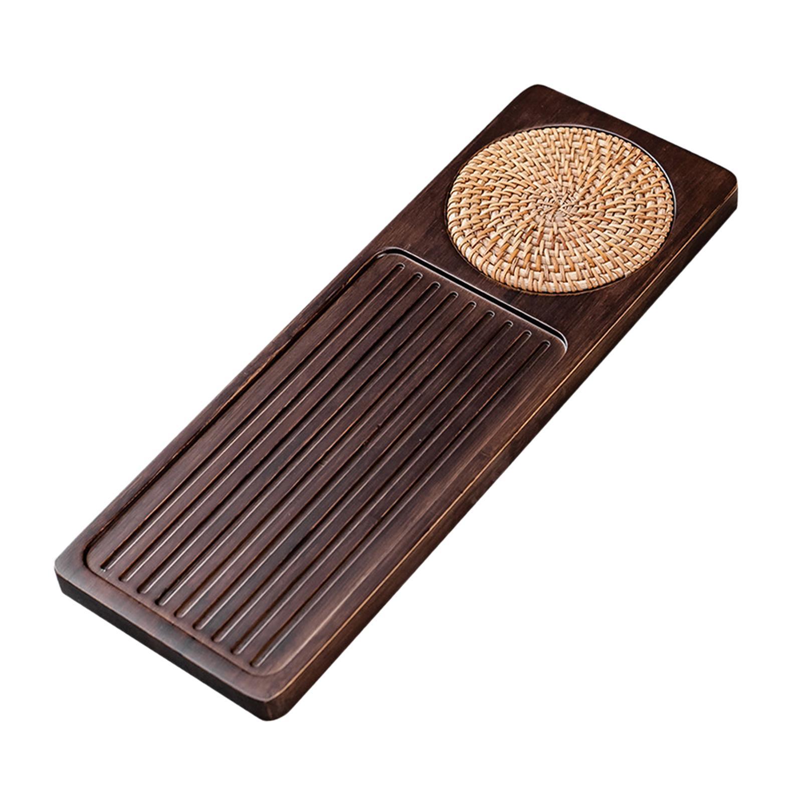Rectangular Japanese Tea Serving Tray Household Tea Board for Travel Accessories