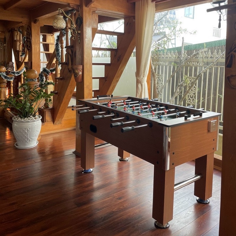 Bàn Bi Lắc Bóng Đá Cỡ Lớn 1,4m Harvard Wooden JX 101Y Chuẩn Thi Đấu, Banh Bàn Foosball 1m4 Gia Đình Văn Phòng Hanana