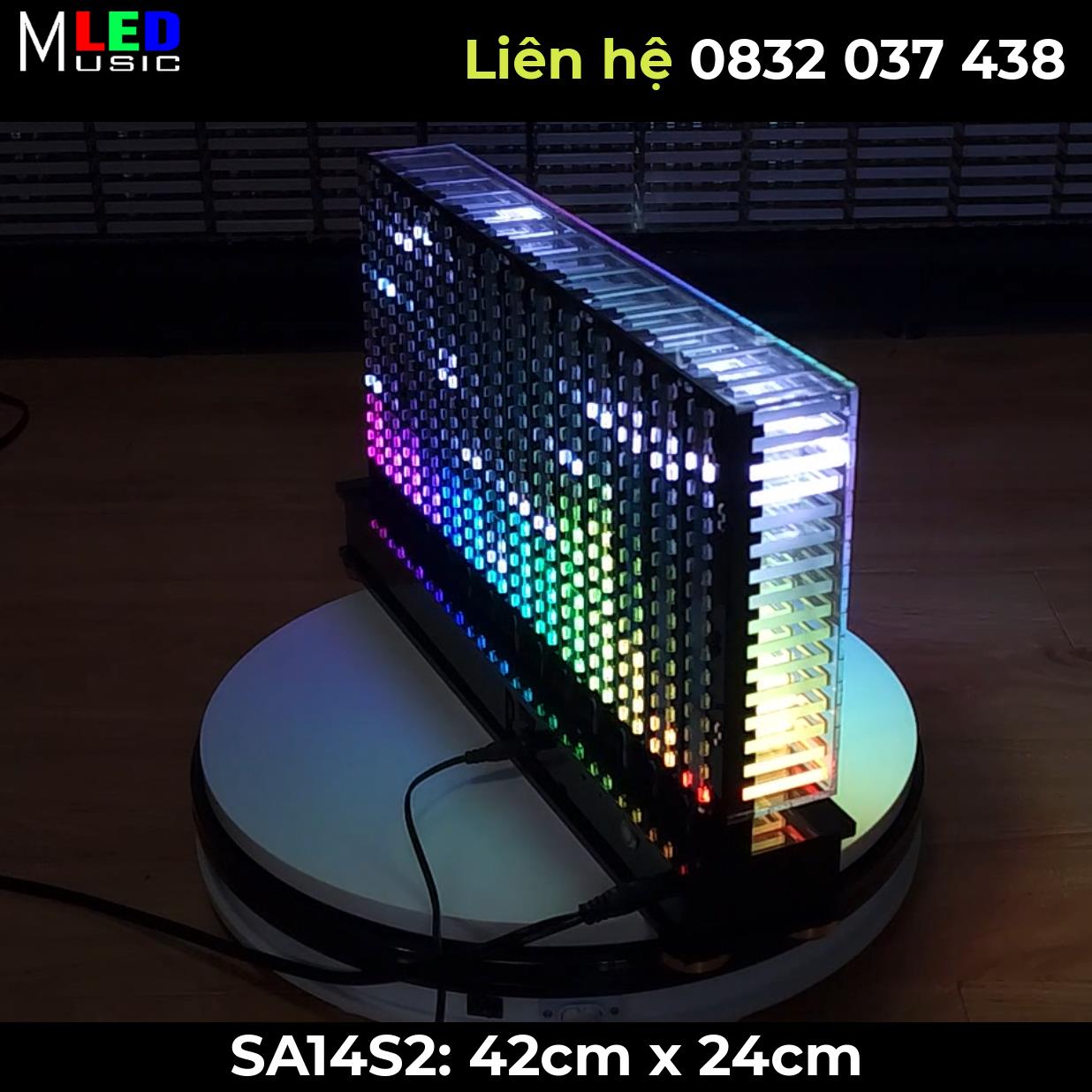 Dàn đèn Music LED nháy theo tần số nhạc 14 cột SA14S2