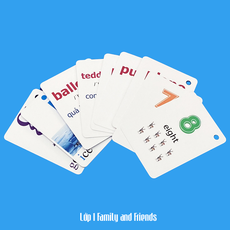 Flashcard Tiếng Anh Family and Friends lớp 1, có phát âm, hình ảnh sinh động