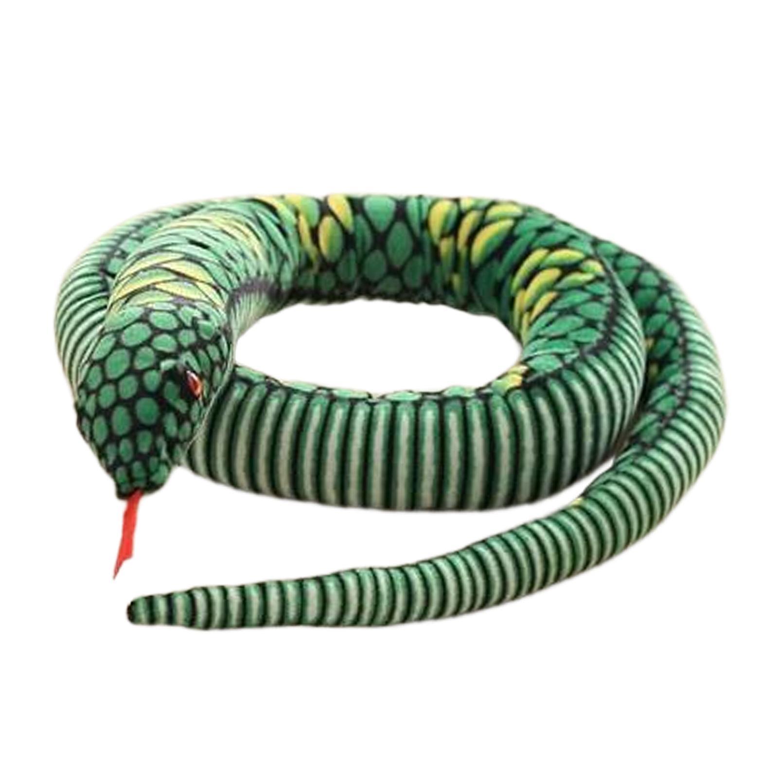 Realistic Snake Animals Toys Animal Plush Toy for Halloween Jokes Prop