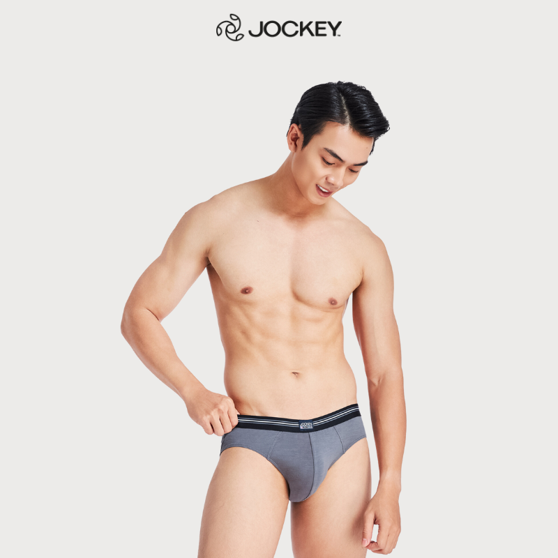 Quần Lót Nam Thun Cotton Jockey Dáng Trunk Boxer Co Giãn Thoải Mái Màu Xám Đậm - J1248_P1