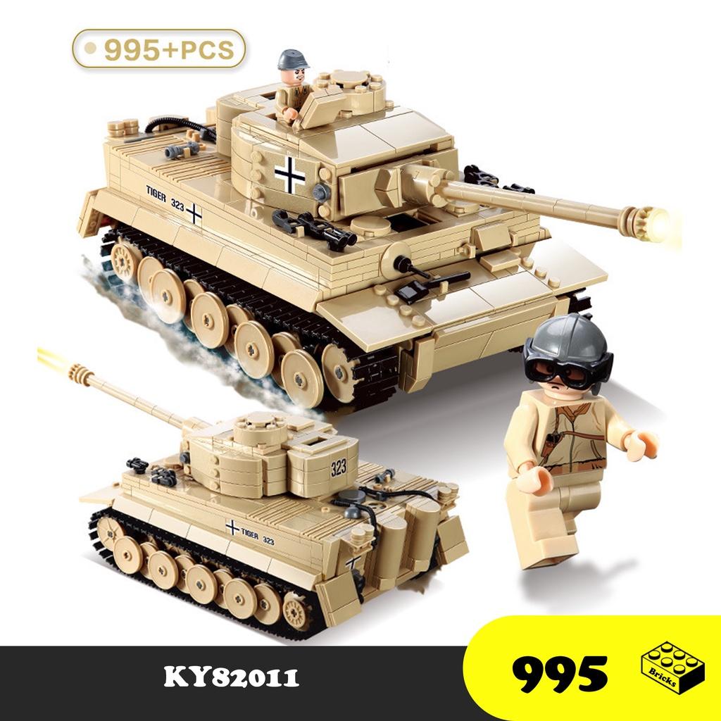 Đồ chơi Lắp Ráp Xe Tank Đức Thế chiến II - War Tank Kazi 82011 - Xếp hình thông minh - Mô hình trí tuệ