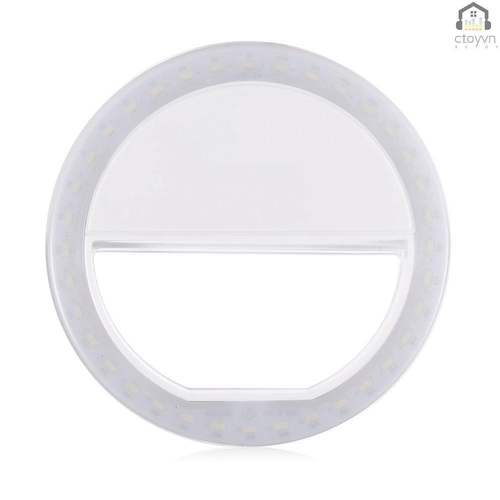 Vòng đèn LED 36 bóng có kẹp gắn điện thoại di động hỗ trợ chụp ảnh ban đêm cho PC