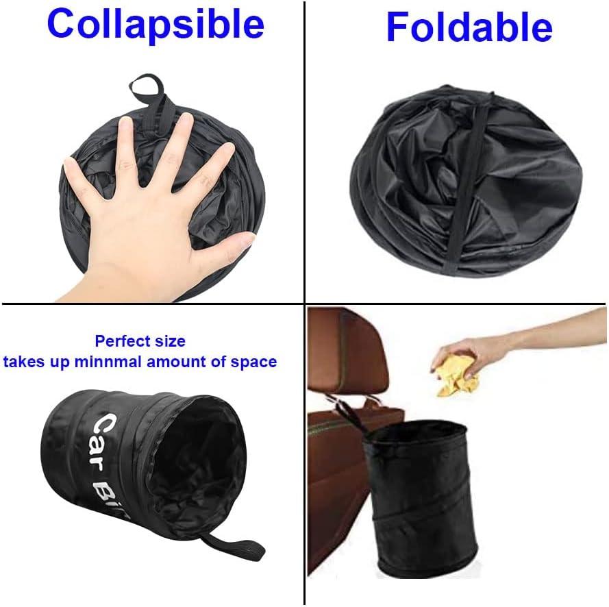 Thùng Rác Di Động Trên Xe Hơi 2 Cái Thùng Rác Không Thấm Nước Đa Năng, Túi Lưu Trữ Treo Nội Thất Ô Tô, Có Thể Gập Lại,