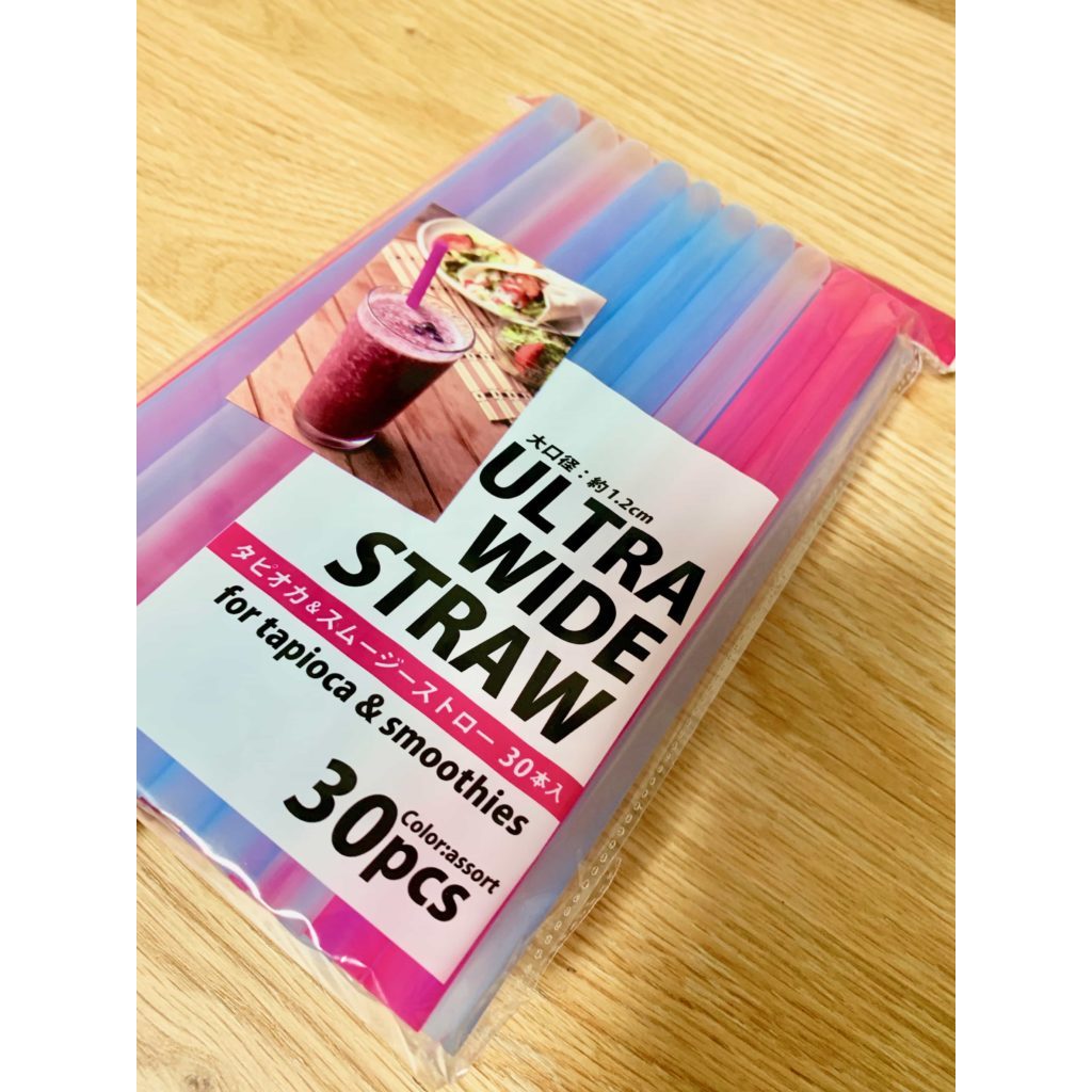 Set 30 ống hút trà sữa Ultra Wide Ø12x210mm - Hàng Nội Địa Nhật Bản