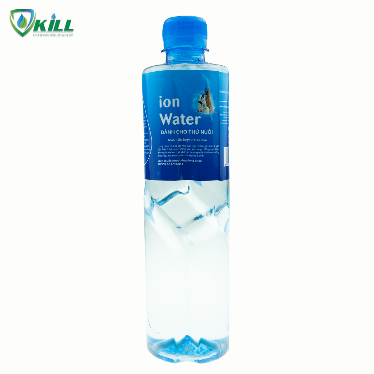 Nước uống cho chó mèo thú cưng vật nuôi Vkill Ion Water Pet 500ml giúp tăng cường trao đổi chất ngừa hôi miệng tăng đề kháng