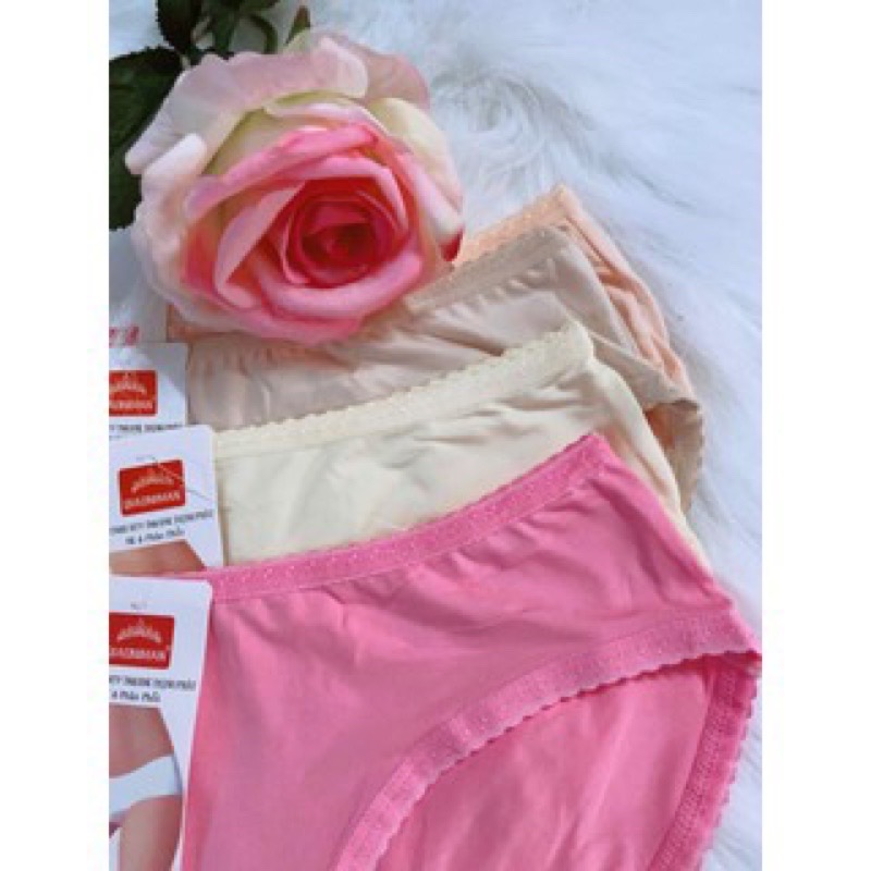 [Hàng Sẵn] Combo 10 Quần Lót Cotton Thun Thái Hoạ Tiết Trơn Cao Cấp, Siêu Mền Mịn, Có Giãn, Rất Là Xinh