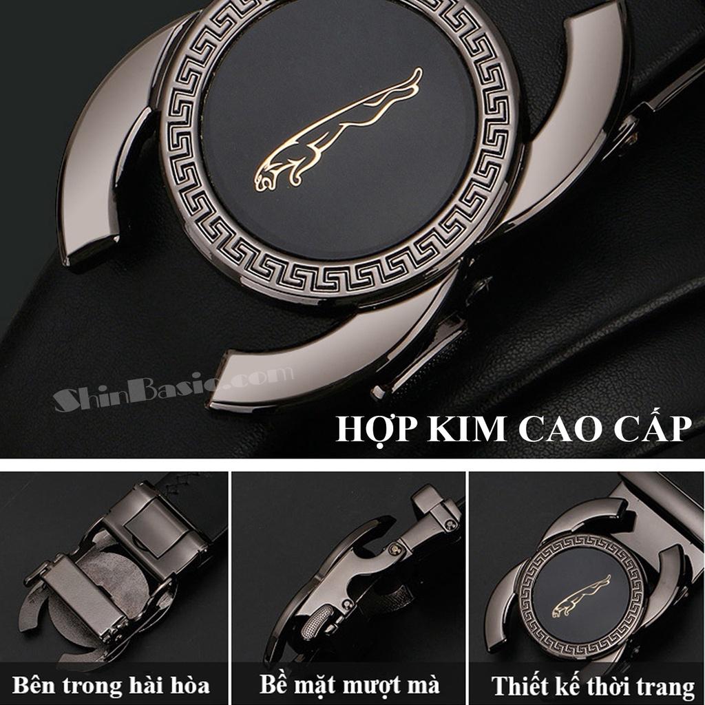 Dây Thắt Lưng, Nịt Nam Da Bò Cao Cấp - ShinBasic, Khoá Tự Động, Bảng Đẹp, Thời Trang Công Sở, Trẻ Trung BELT04-3